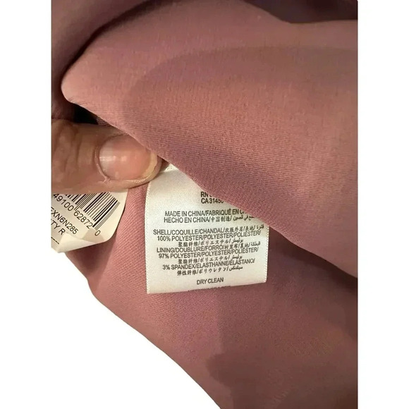 BCBGMAXAZRIA Pink 100% Polyester Midi A-Line Dress Size 02 - Picture 3 of 8